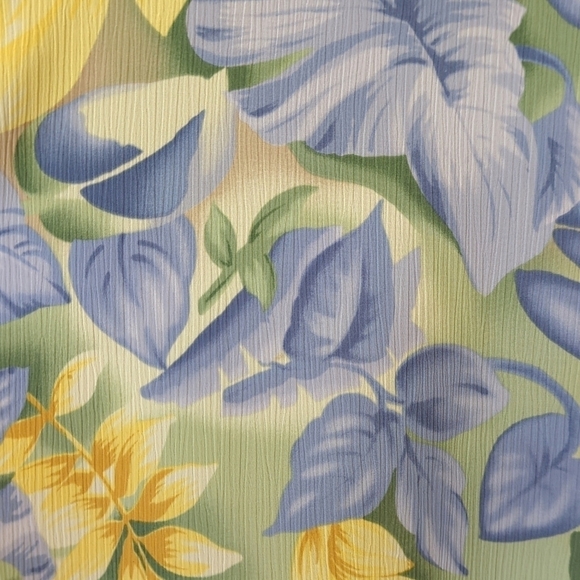 Allison Daley 90's Vintage Floral Lightweight Short Sleeve Button Down Top 14P - Picture 8 of 12